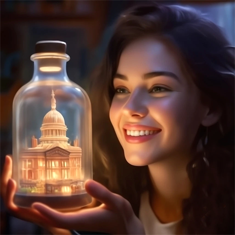 Austin Capitol Building in A Bottle
