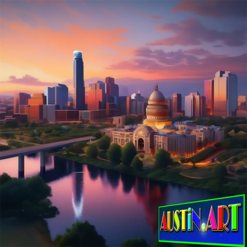 Austin Capitol Building New Location To See Austin Bats! 
1 of 1 Art Prints Of Austin
www.Austin.Art Order Yours!