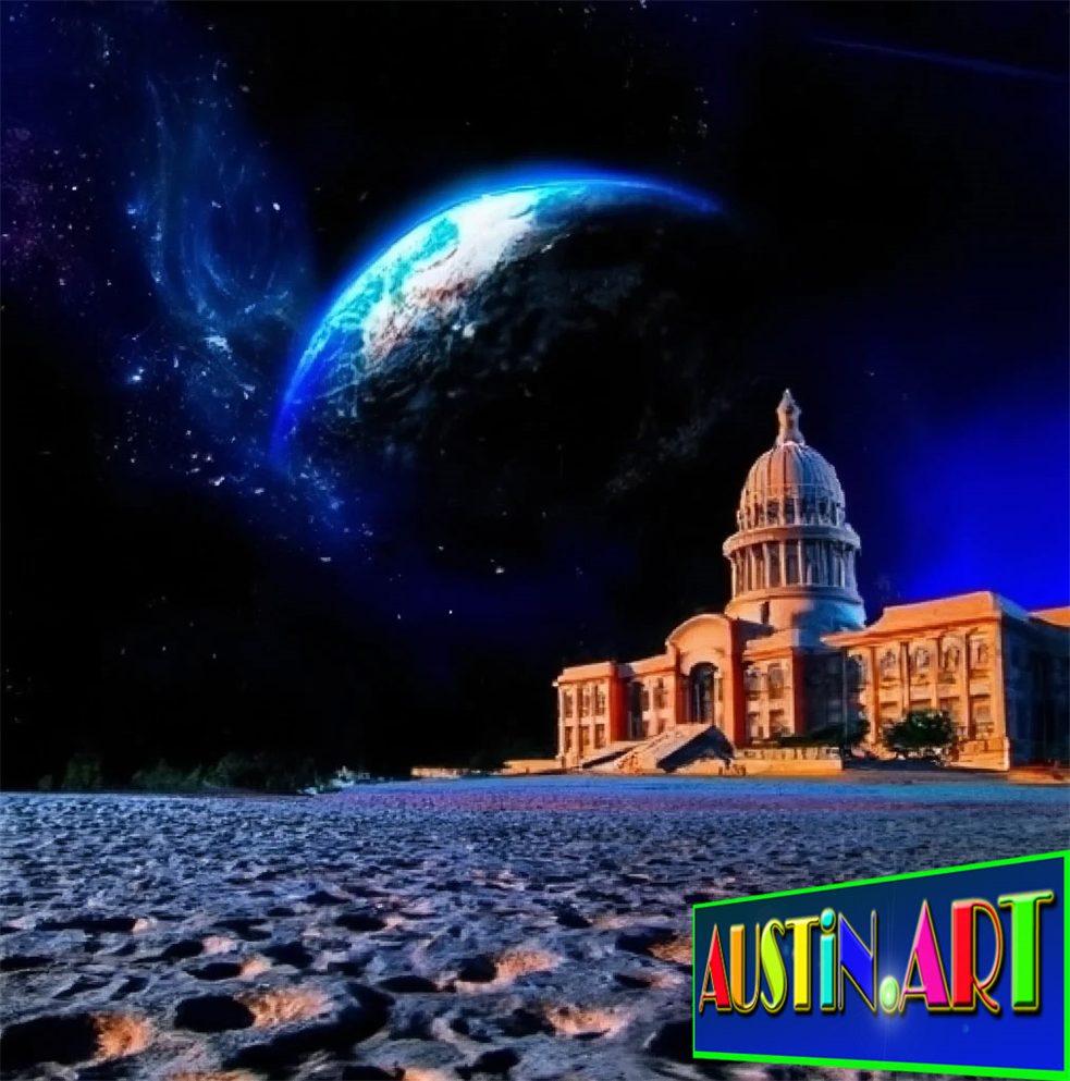 Since Elon Musk is in Austin Texas
Austin Capitol Building in Mars By DAPACU